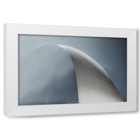 White Bow White Modern Wood Framed Art Print by Claes, Gilbert