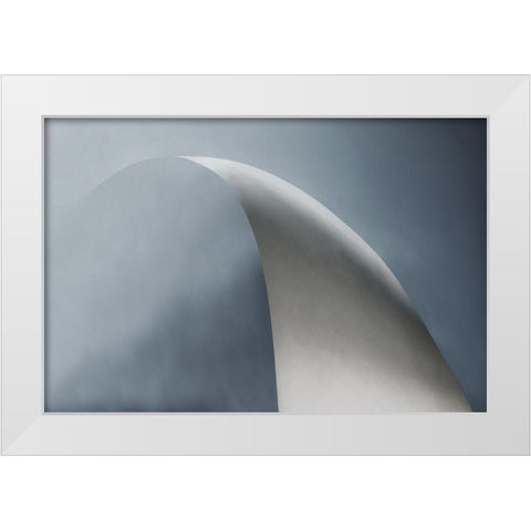 White Bow White Modern Wood Framed Art Print by Claes, Gilbert