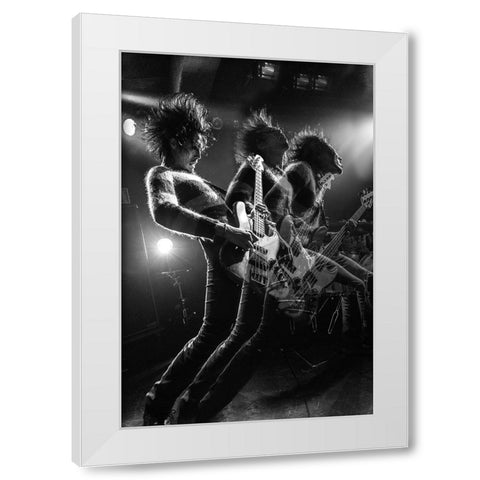 Afterimage White Modern Wood Framed Art Print by Nakamatsu, Kenji