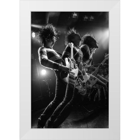Afterimage White Modern Wood Framed Art Print by Nakamatsu, Kenji