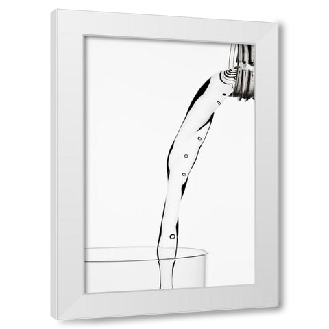 Thirsty White Modern Wood Framed Art Print by Pabst, Christian