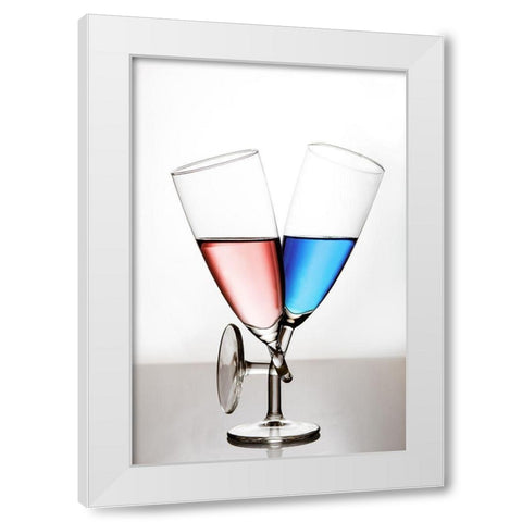 Love White Modern Wood Framed Art Print by Lavsen, Gert