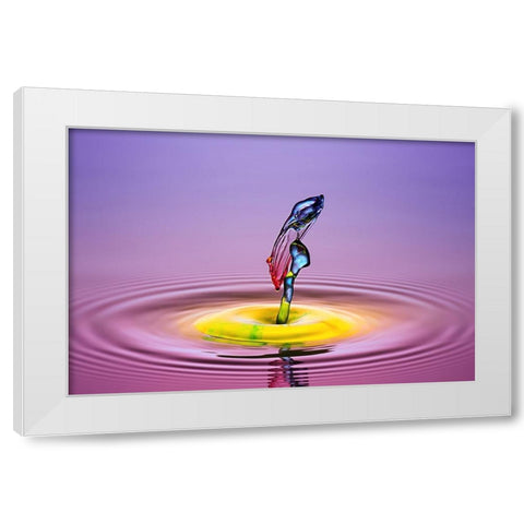 Lady White Modern Wood Framed Art Print by Berkati, Muhammad