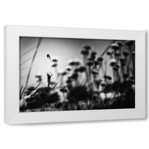 A Feeling Like This White Modern Wood Framed Art Print by Mexia, Laura