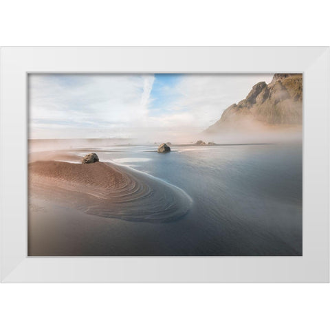 Dreamland White Modern Wood Framed Art Print by Kravanja, Jure