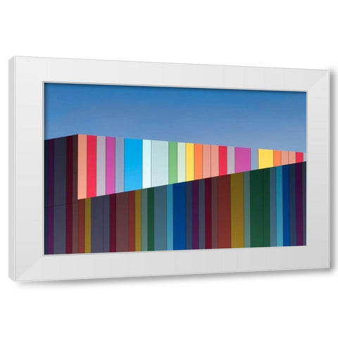 Urban Candy White Modern Wood Framed Art Print by Evans, Gregory