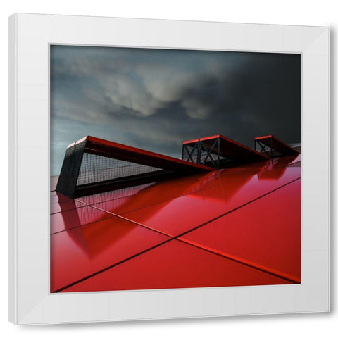 Air... In Or Out ... White Modern Wood Framed Art Print by Claes, Gilbert