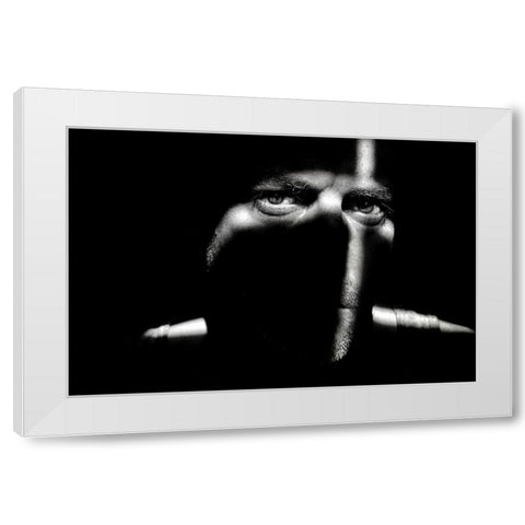 Only You White Modern Wood Framed Art Print by Montegriffo (Nero), Claudio