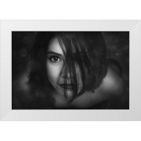 I Saw You White Modern Wood Framed Art Print by Marlianto, Ivan