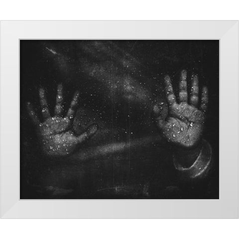 The Conundrum White Modern Wood Framed Art Print by Jitir, Suhandi