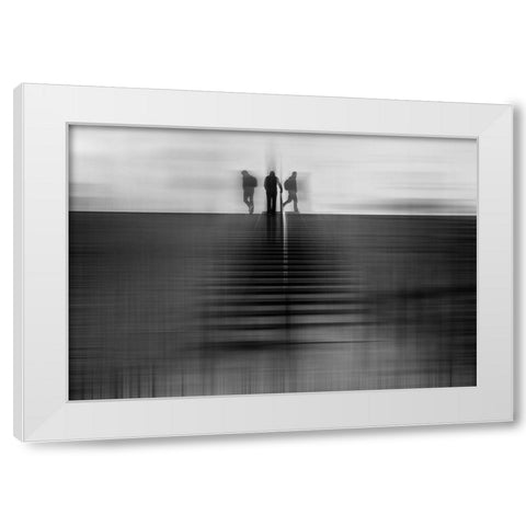 What If... White Modern Wood Framed Art Print by Kuiper, Leonie