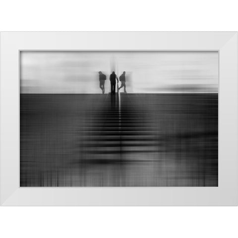What If... White Modern Wood Framed Art Print by Kuiper, Leonie