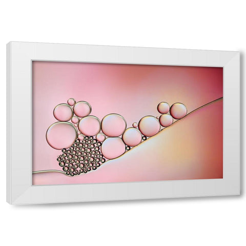 Pearlescent Pastel White Modern Wood Framed Art Print by Westum, Heidi