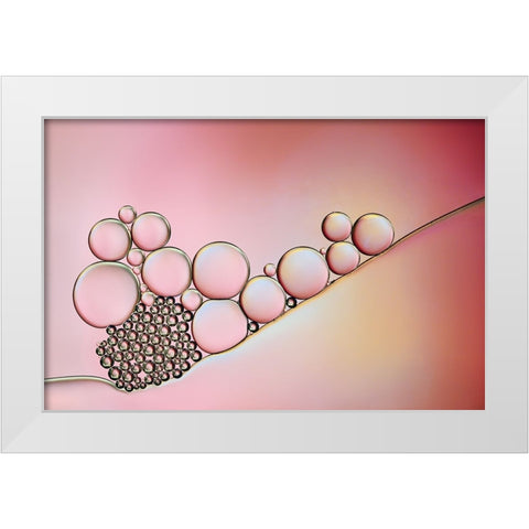Pearlescent Pastel White Modern Wood Framed Art Print by Westum, Heidi