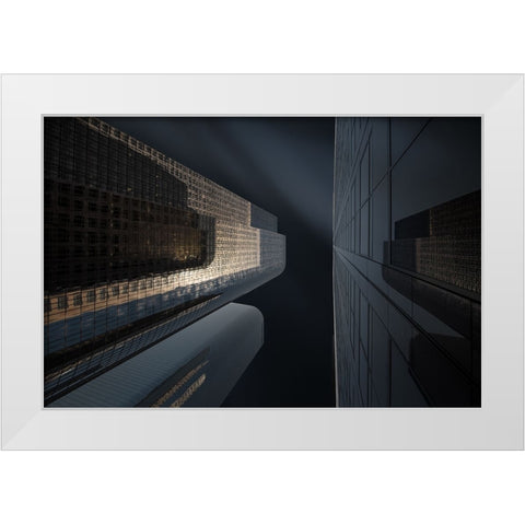 Up? What Do Has He? White Modern Wood Framed Art Print by Guillemot, Mathilde