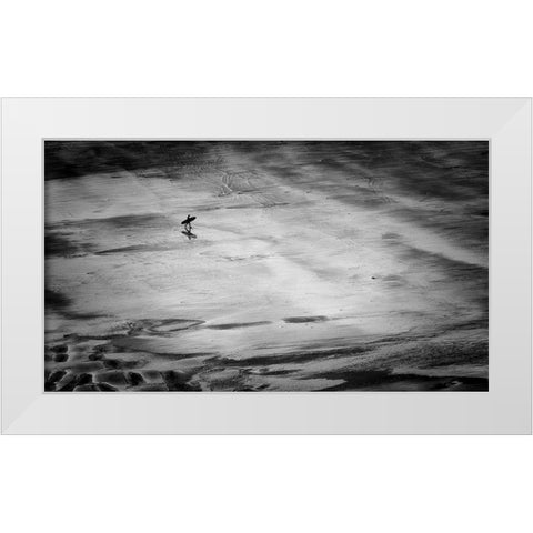 His Mistress The Sea White Modern Wood Framed Art Print by Bland, Richard