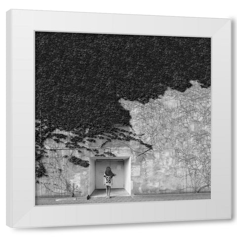 Transience White Modern Wood Framed Art Print by Beck, Marco