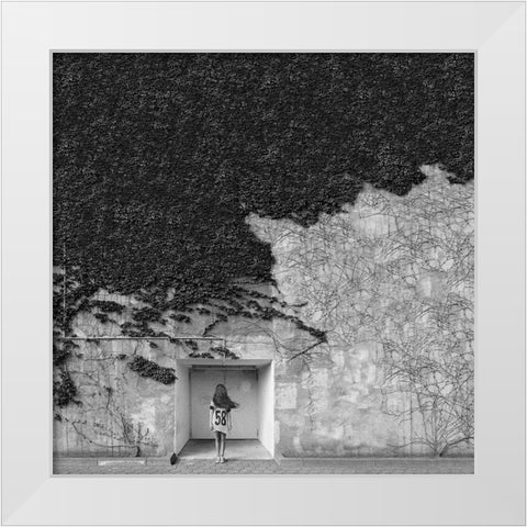 Transience White Modern Wood Framed Art Print by Beck, Marco
