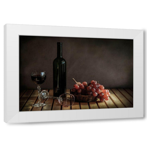 The Partys Over... White Modern Wood Framed Art Print by Perfoncio, Margareth