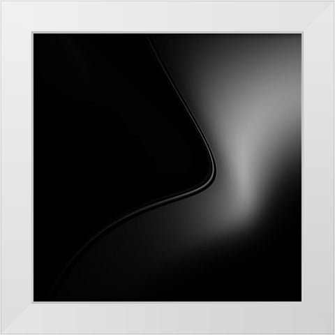 Third Dimention White Modern Wood Framed Art Print by Claes, Gilbert