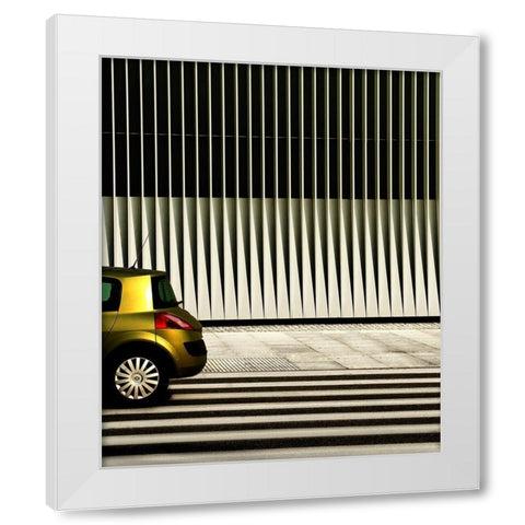 Untitled White Modern Wood Framed Art Print by Niemiec, Anna