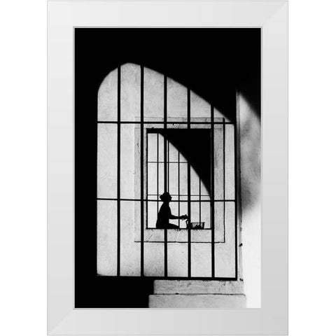 Gabbie White Modern Wood Framed Art Print by Della Latta, Massimo