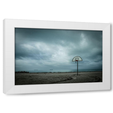 ... The Last Basket ! White Modern Wood Framed Art Print by Principato, Antonio