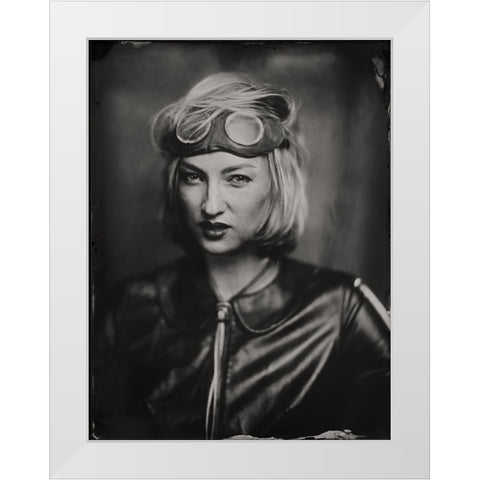 Olga, Wet Plate 18 X 24 Cm White Modern Wood Framed Art Print by Az, Dzmitry