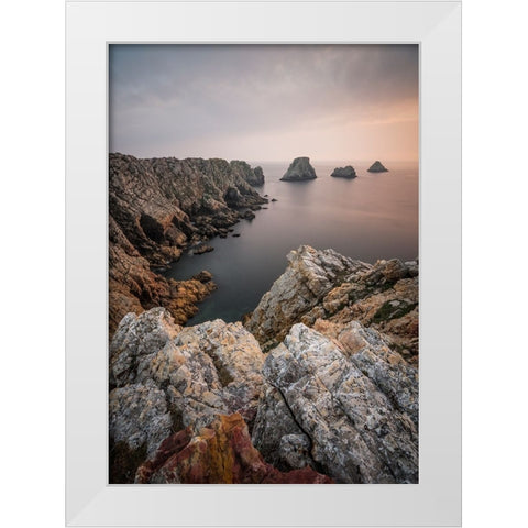 Stillness At The End Of The World White Modern Wood Framed Art Print by Wrobel, Karsten