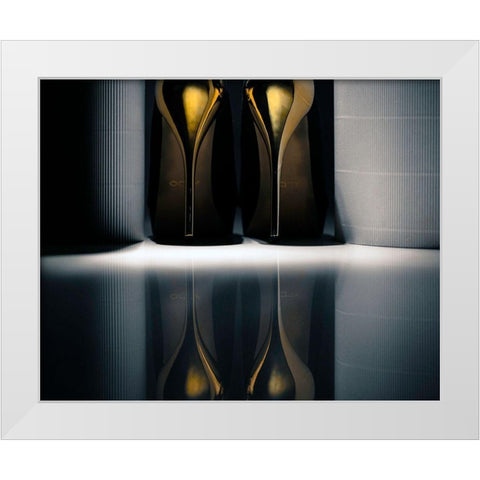 Gold White Modern Wood Framed Art Print by Schottstaedt, Erik