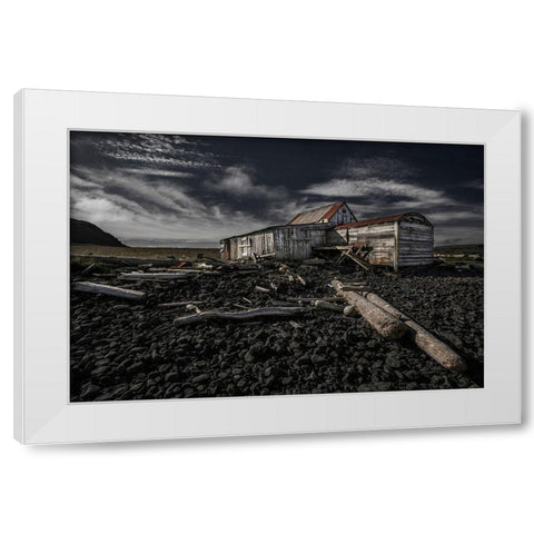 Wood White Modern Wood Framed Art Print by Ingibergsson, Bragi