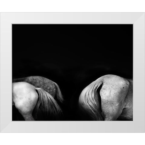 Tail Ends White Modern Wood Framed Art Print by Wride, Linda