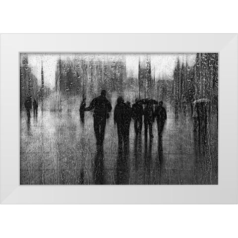 After The Rain White Modern Wood Framed Art Print by Schleicher-Schwarz, Roswitha