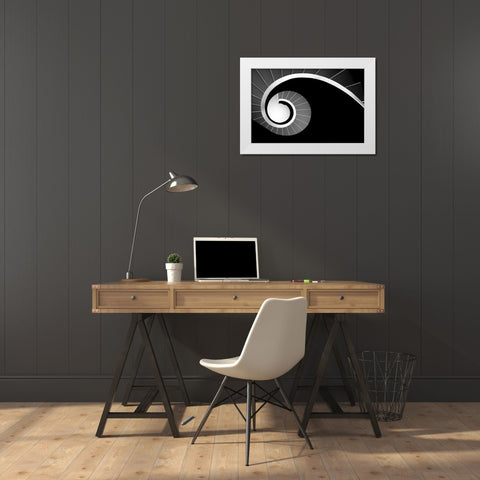 Big Jet Plane White Modern Wood Framed Art Print by Abrantes, Paulo