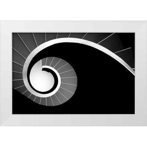 Big Jet Plane White Modern Wood Framed Art Print by Abrantes, Paulo