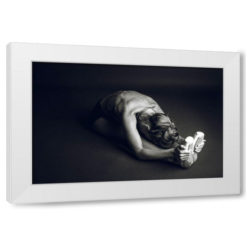 Communication White Modern Wood Framed Art Print by Amos, Nir