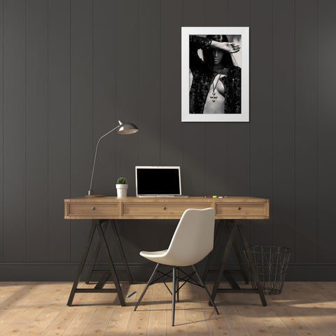 Bara White Modern Wood Framed Art Print by Krystynek MQEP, Martin