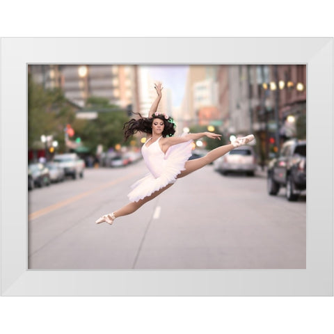 Untitled White Modern Wood Framed Art Print by Andelman, Katie