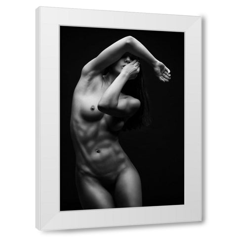 Bodyscape White Modern Wood Framed Art Print by Belovodchenko, Anton