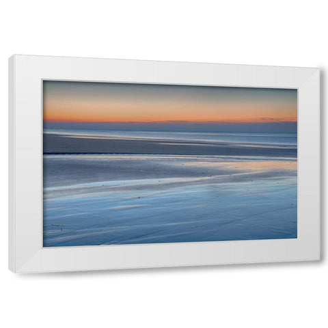 Nuance Of Blue White Modern Wood Framed Art Print by Hullot Scalvenzi, Benjamine