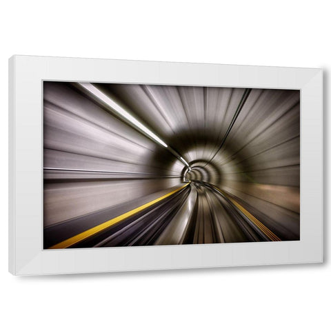 In White Modern Wood Framed Art Print by Ustinov, Sergei