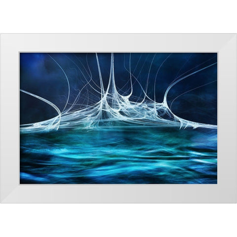 Alien Waters No2 White Modern Wood Framed Art Print by Marthinussen, Willy