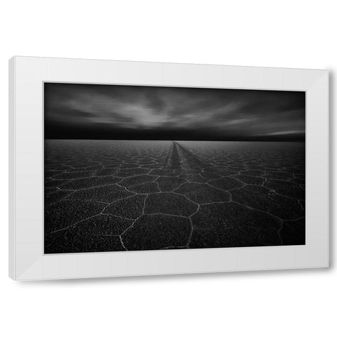 On The Road To Nowhere White Modern Wood Framed Art Print by Schilbe, Stefan