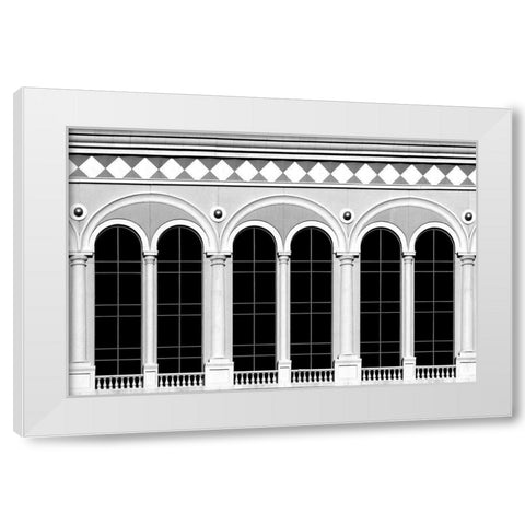 Rear Window White Modern Wood Framed Art Print by Guillemot, Mathilde