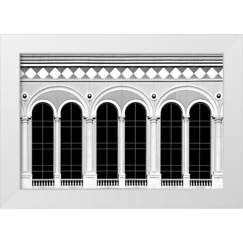 Rear Window White Modern Wood Framed Art Print by Guillemot, Mathilde