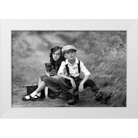 In Dreams White Modern Wood Framed Art Print by Andelman, Katie