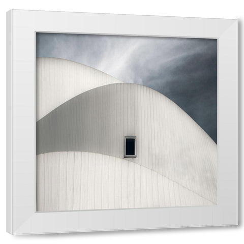 A Viewing Room ... White Modern Wood Framed Art Print by Claes, Gilbert