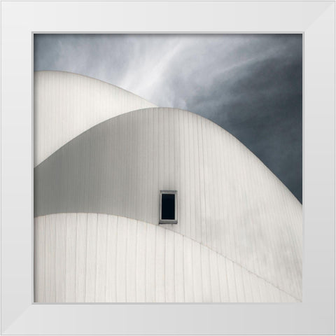 A Viewing Room ... White Modern Wood Framed Art Print by Claes, Gilbert