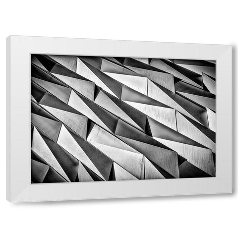 Rough Skin White Modern Wood Framed Art Print by Jeanes, Matthew