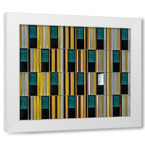 Dissident Window White Modern Wood Framed Art Print by Vangindertael, Luc